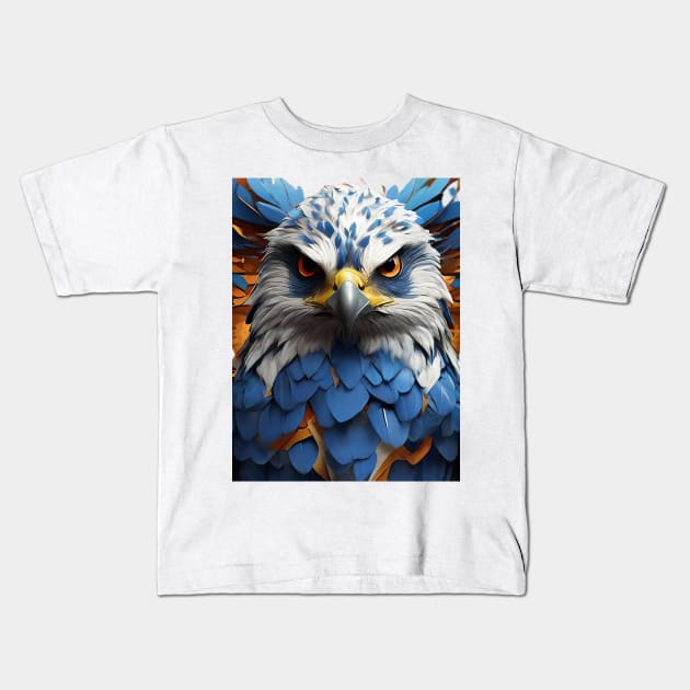 Embrace the Falcon Spirit Sticker Kids T-Shirt by JoeDigital